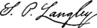 signature de Samuel Pierpont Langley