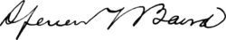 signature de Spencer Fullerton Baird