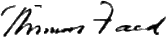 signature de Thomas Faed