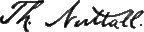 signature de Thomas Nuttall