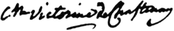 signature de Victorine de Chastenay
