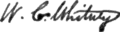 Signature de William Collins Whitney