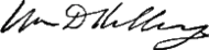 signature de William D. Kelley