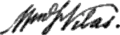 Signature de William F. Vilas