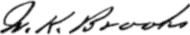 signature de William Keith Brooks
