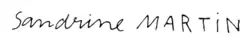 signature de Sandrine Martin