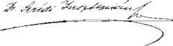 Signature de Jusztinián György Serédi