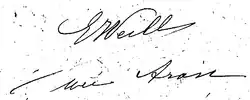 signature d'Eugénie Weill