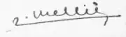 signature de Roger Melliès