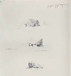 Esquisse au crayon, 1809 (Nasjonalgalleriet, Oslo).