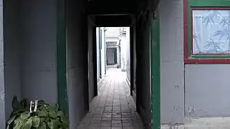 Couloir d'un siheyuan, Pékin, 2012