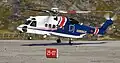 Cougar Hélicoptères Sikorsky S-92 atterrissage à l'Aéroport d'Ilulissat