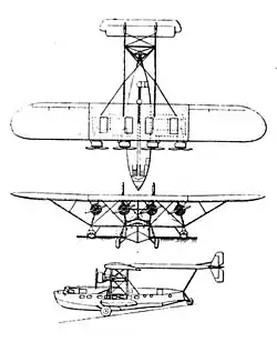 Description de l'image Sikorsky S-40 3-view L'Aerophile April 1932.jpg.