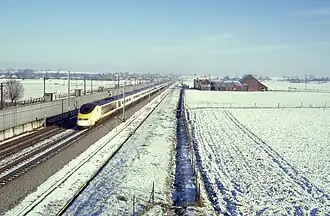 Ligne à grande vitesse en 2002.