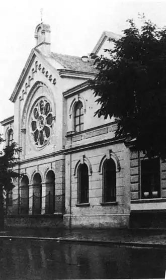 Synagogue de la Braunhubergasse à Vienne – détruite en 1938