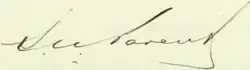 Signature de Simon-Napoléon Parent