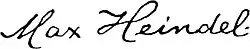 signature de Max Heindel