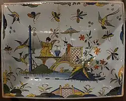 Décor dans le style chinois, production de 1745.