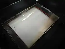 Détail de la lentille de Fresnel de la TV80.