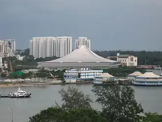 Le palais omnisports de la ville de Singapour