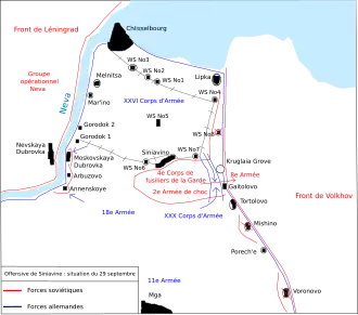 Carte de la contre-offensive allemande.