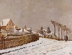 Neige à Louveciennes par Alfred Sisley, D. 104