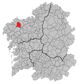 Localisation de Coristanco