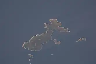 Vue satellite de Skántzoura