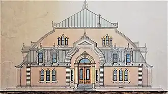 Plan de l'entrée par Harry Staveley