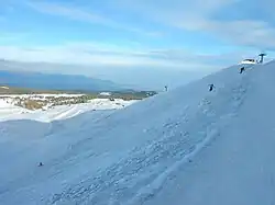 Ski à Etna Nord sur l'Anfiteatro.