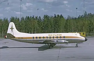 Un Vickers 838 Viscount similaire à celui impliqué dans l'accident.