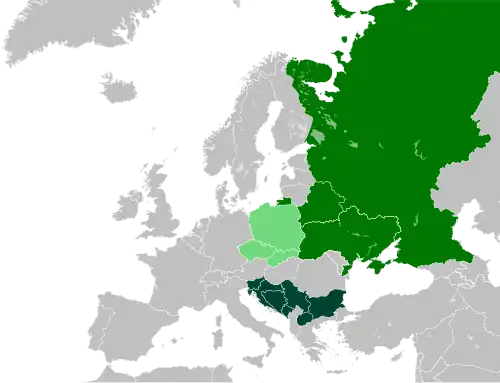 Les langues slaves en Europe aujourd'hui