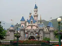 Sleeping Beauty Castle avant sa transformation, en 2007.