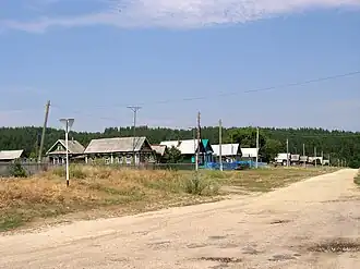 Le village de Smolkino&nbsp;(ru), avec beaucoup de pierres tombales