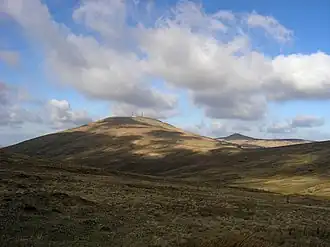 La colline de Snaefell sur l'île de Man