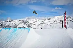 Etape de coupe d'Europe de Snowboard Freestyle (Photo par Damiano Benedetto)