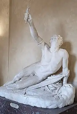 Soldat de Marathon annonçant la victoire, plâtre de Jean-Pierre Cortot (1822), musée de Semur-en-Auxois.