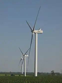 Les éoliennes nos&nbsp;2, 3 et 4.