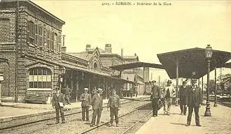 La gare en 1928.