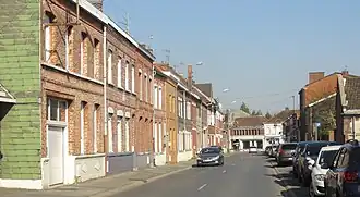 Rue Edmond-Simon à Somain.
