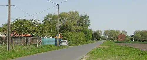 La rue Jean-Baptiste-Fiévet de Somain en avril 2019.