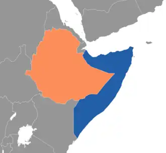 Description de l'image Somalia Ethiopia Locator (blue, orange).png.