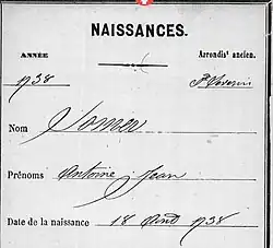 Somer Antoine naissance