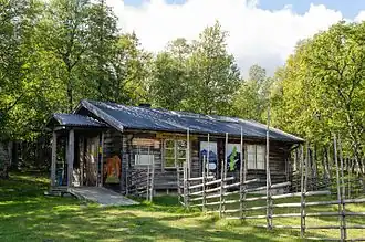 Chalet d'information à Nyvallen.