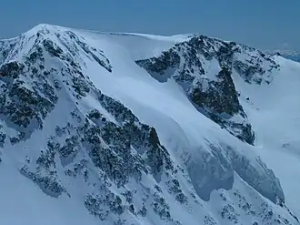 Vue de la face ouest depuis le Zuckerhütl.