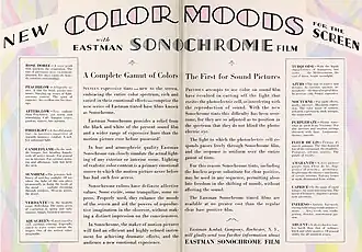 Facsimilé de publicité de presse