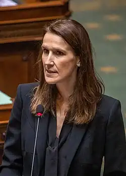 Sophie Wilmès à la Chambre des représentants en 2020.
