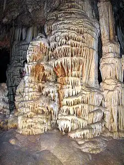 Massif stalagmitique.