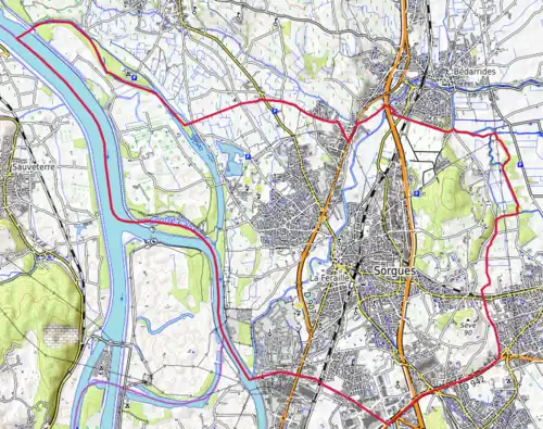 Carte topographique.