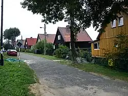 Maisons finlandaises à Sosnowiec en Pologne (fin des années 1940).